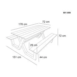 Hortus X-model Bord-/bænksæt