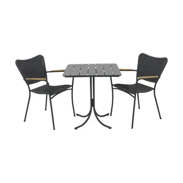 Mandalay Pure Cafésæt - 1 Bord Og 2 Stole 3 Mandalay Pure Cafésæt - 1 Bord Og 2 Stole