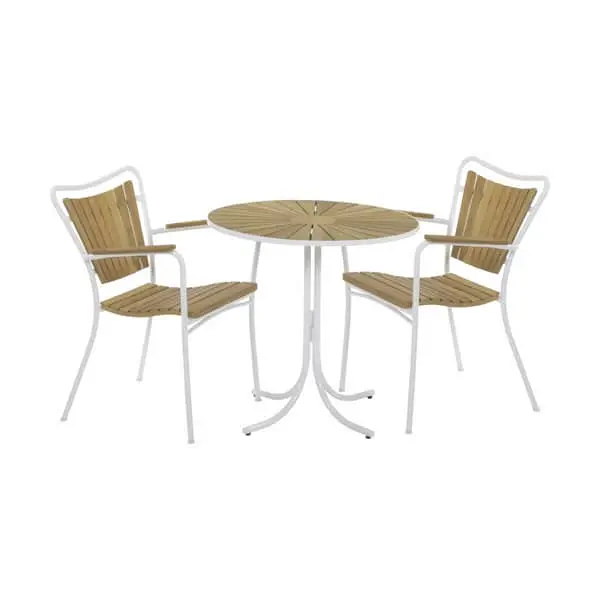 Mandalay Marguerit Cafésæt - 1 Bord Og 2 Stole 3 Mandalay Marguerit Cafésæt - 1 Bord Og 2 Stole