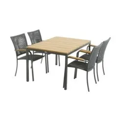Mandalay Toscana Ravello Havemøbelsæt - 1 Bord Og 4 Stole