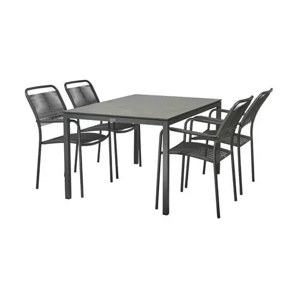 Mandalay Elba Verona Havemøbelsæt - 1 Bord Og 4 Stole 3 Mandalay Elba Verona Havemøbelsæt - 1 Bord Og 4 Stole