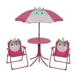 Casa Living Enhjørning Parasolsæt M. Stole - 4 Dele