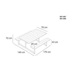 Hortus Frigg Bord-/bænksæt -Havemøbler Butik 3990 8eba6f11 8054 4e58 90e7 51e4935336fe