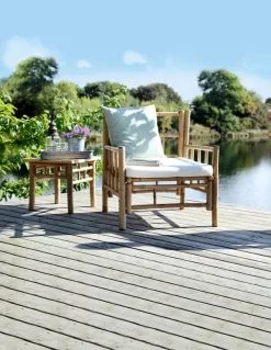 Casa Living Bambus Lænestol M. Hynde -Havemøbler Butik 3990 999ef82c 5f16 404c 91c3 689c221eea9a