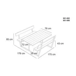 Hortus Freja Bord-/bænksæt -Havemøbler Butik 3990 a679136c ad31 4d6f a1fb 2ceea7dbc064