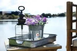 Casa Living Hurricane Lysestage M. ægte Blomst -Havemøbler Butik 3990 ab28f581 25ad 43af 82d6 c5aea88da24a