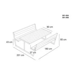 Hortus Balder Bord-/bænksæt 7 Hortus Balder Bord-/bænksæt -Havemøbler Butik 3990 bb954540 b858 44bd 8752 0c87c801477f