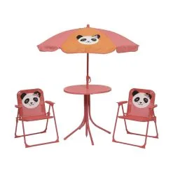 Casa Living Panda Parasolsæt M. Stole - 4 Dele