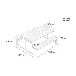 Hortus Loke Bord-/bænksæt -Havemøbler Butik 3990 f7cdd569 478e 4884 ad0d 097f3a39641f